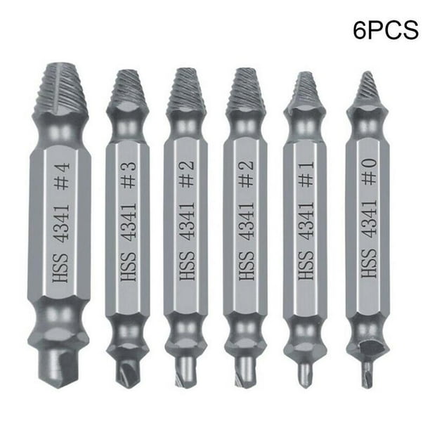 6pcs Damaged Screw Extractor Speed Out Drill Bits Tool Set Broken Bolt Remov&^Q 6pcs Damaged Screw Extractor Speed Out Drill Bits Tool Set Broken Bolt Remov&^Q
